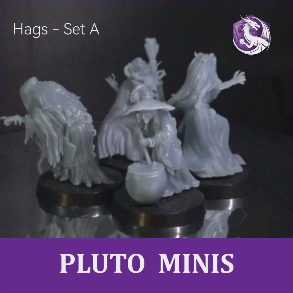 Hags Set A - 4 Figurines - Brain Spice