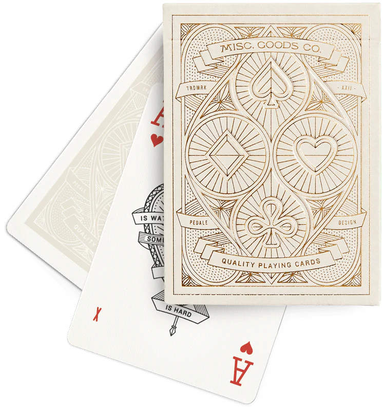 Misc. Goods Co. Playing Cards - Ivory - Brain Spice