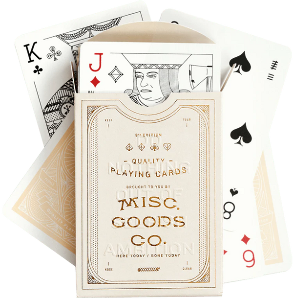 Misc. Goods Co. Playing Cards - Ivory - Brain Spice