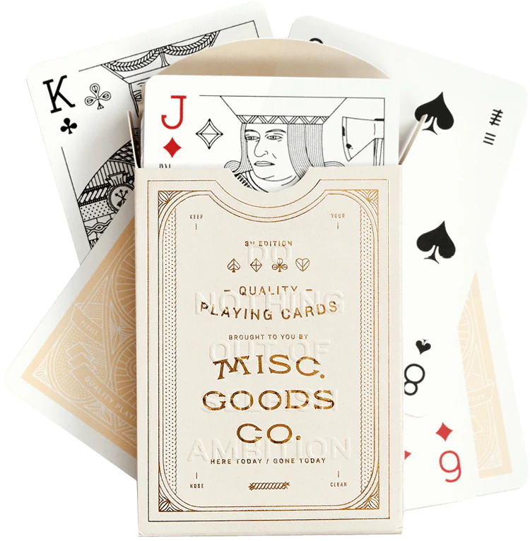 Misc. Goods Co. Playing Cards - Ivory - Brain Spice