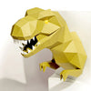 T-Rex Origami Wall Art - 3D Paper Art - Brain Spice