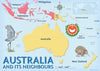 Australia and its Neighbours - Map Chart Pack