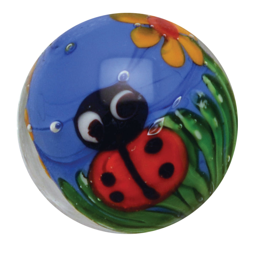 22mm Ladybird Marble - Hand Made - Brain Spice