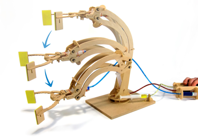 Hydraulic Robotic Arm Wooden Kit - Brain Spice