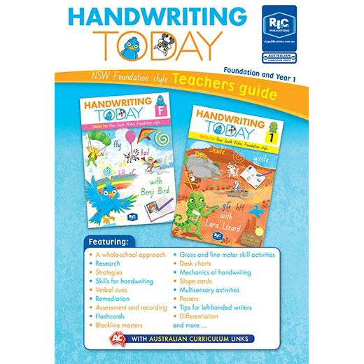 Handwriting Today - NSW Foundation - Teachers Guide - Brain Spice