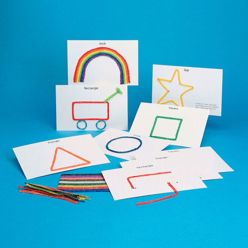 Wikki Stix Basic Shapes Card Set