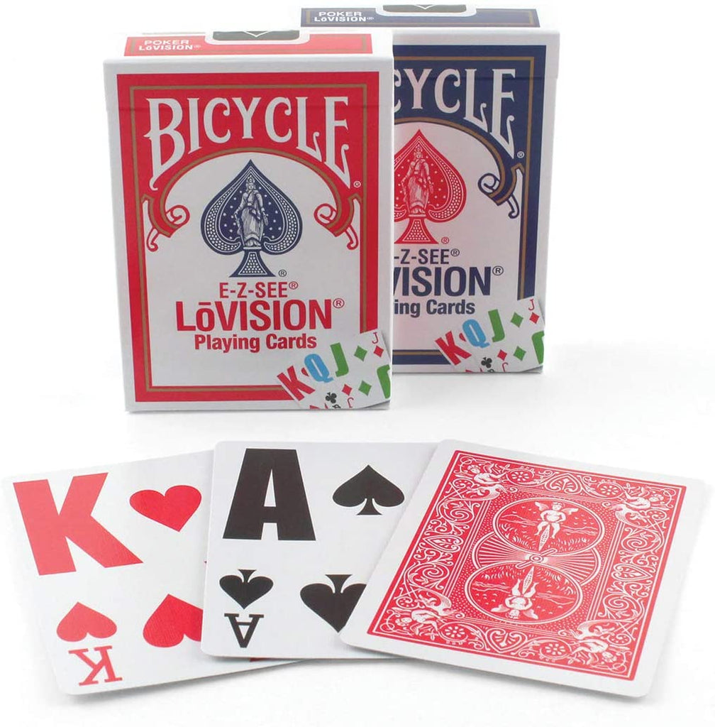 Playing Cards - Bicycle LoVISION E-Z-SEE - Brain Spice