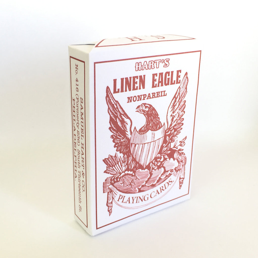 Linen Eagle 1864 Replica Playing Cards - Original Release - Brain Spice