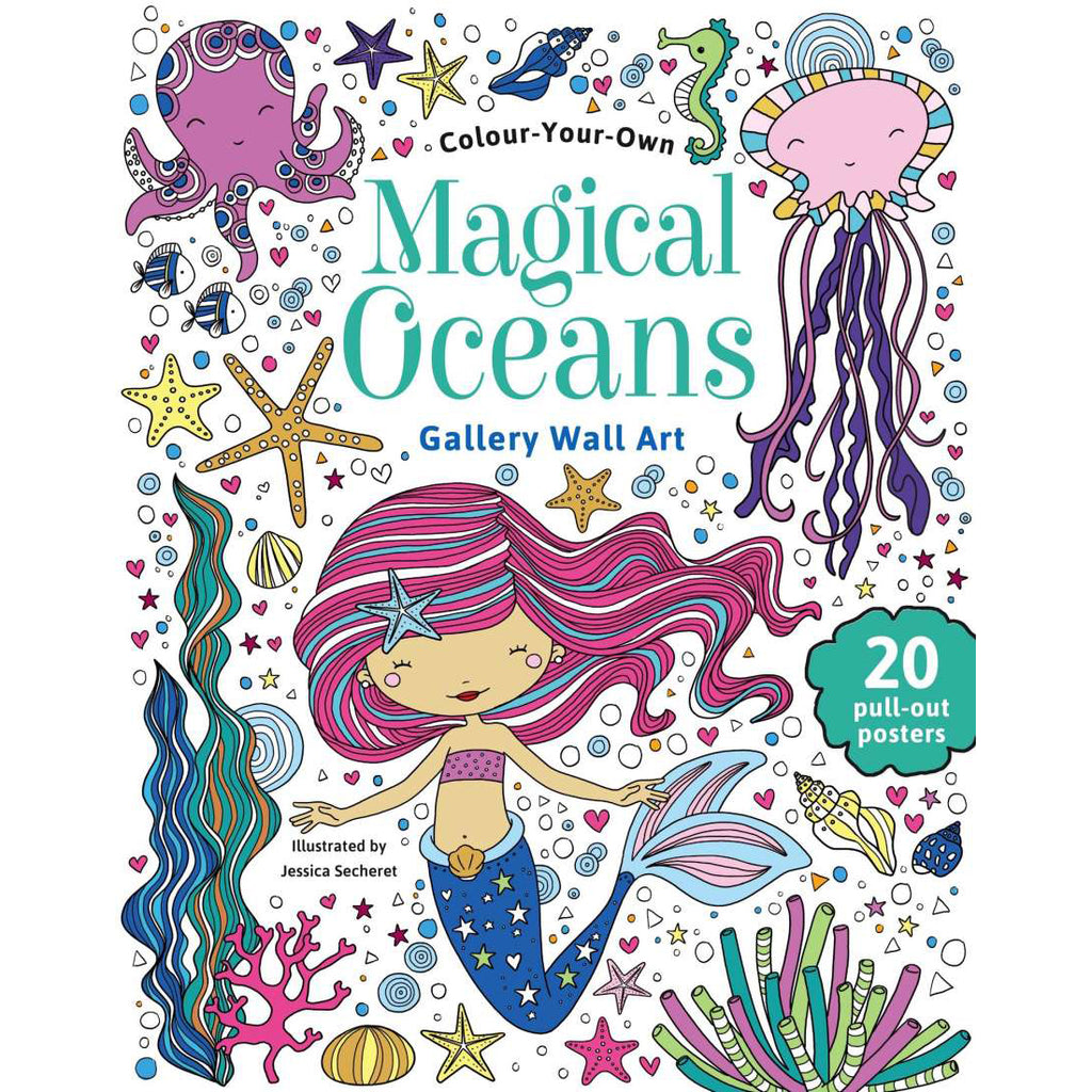 Colour Your Own Magical Oceans - Gallery Wall Art - Brain Spice