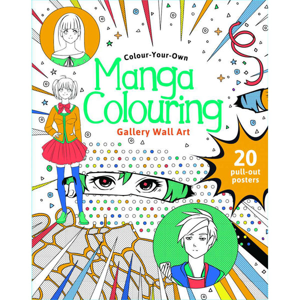 Manga Colouring - Gallery Wall Art - Brain Spice