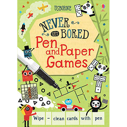 Never Get Bored Pen And Paper Games - Brain Spice