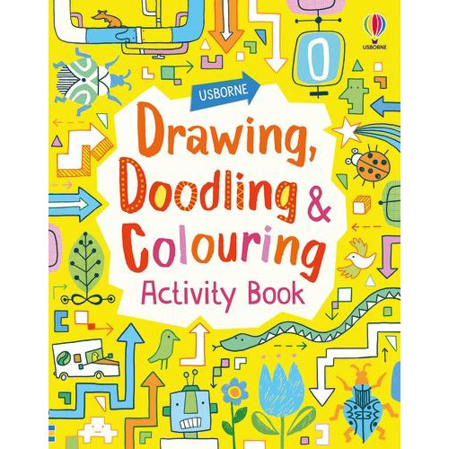 Drawing Doodling and Colouring Activity Book - Brain Spice