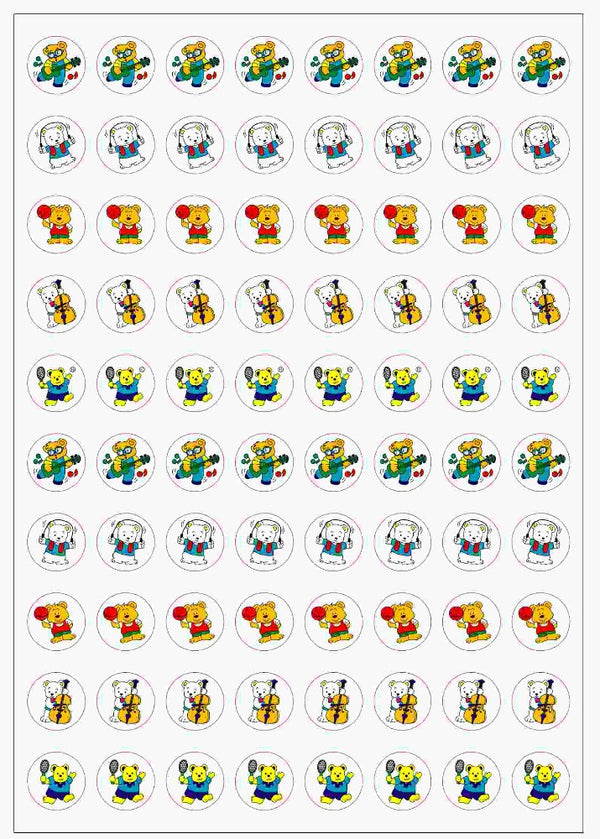 Teddy Glitter - Dynamic Glitz Stickers - Brain Spice