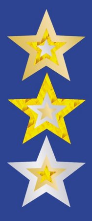 Gold Stars - Foil Stickers - Brain Spice
