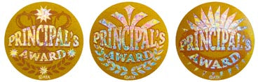 Principal Award Gold - Large Foil Stickers - Brain Spice