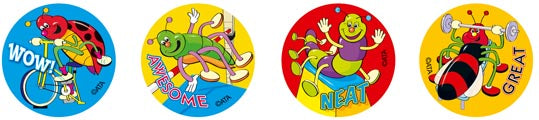 Sporty Bugs - Merit Stickers - Brain Spice
