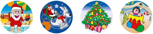 Christmas - Merit Stickers - Brain Spice