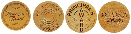 Principal Award Gold - Foil Stickers - Brain Spice