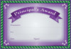 Principal Banner - Certificate