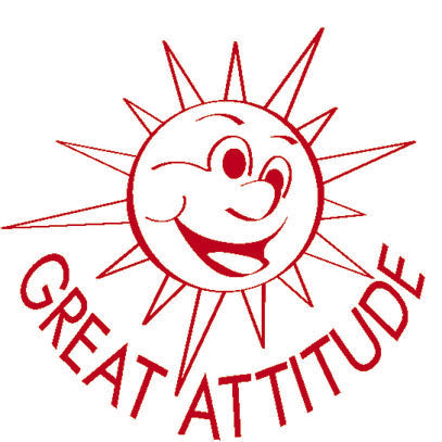 Great Attitude Sun - Merit Stamp - Brain Spice