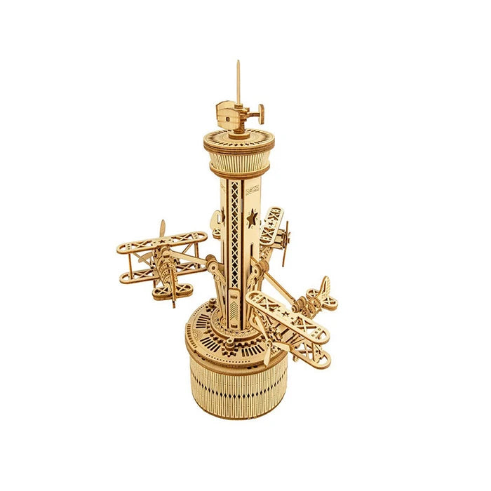 Airplane Control Tower Music Box - Brain Spice