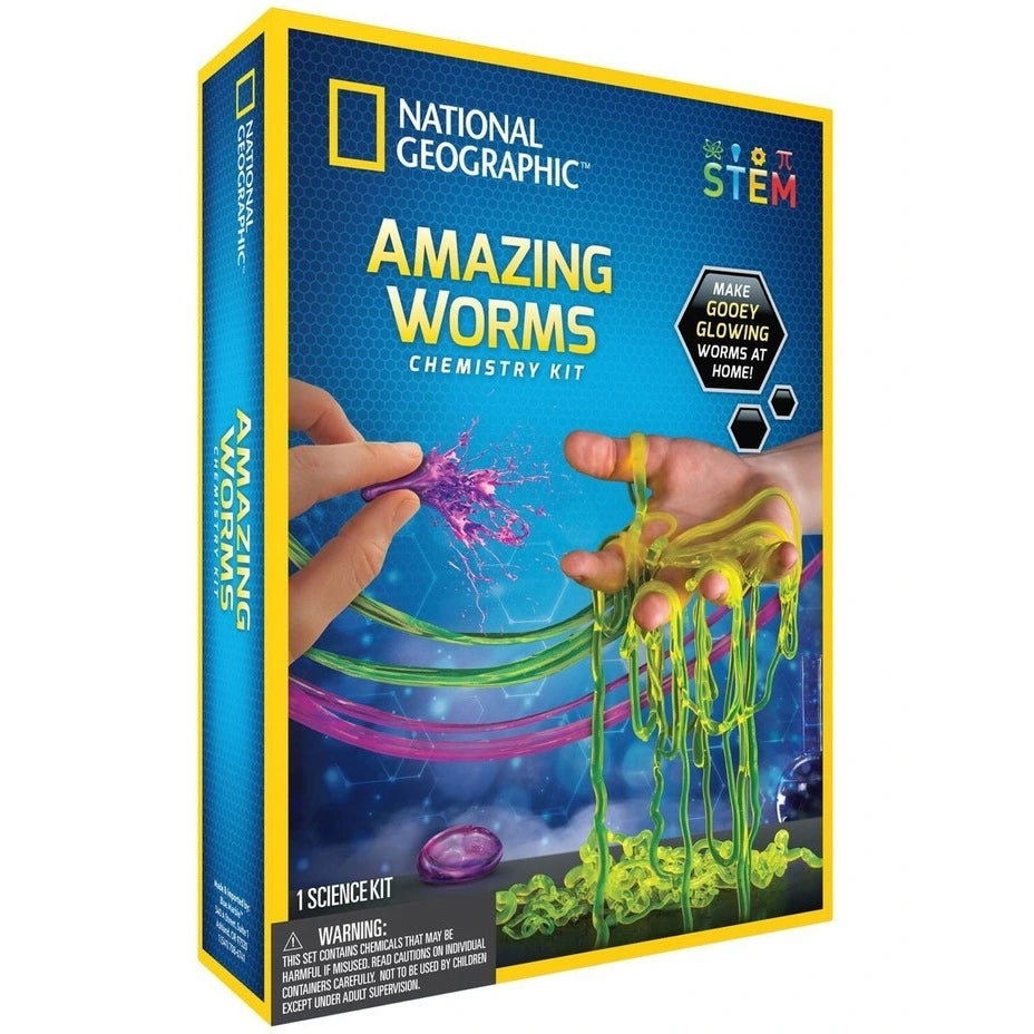Amazing Worms Chemistry Kit - National Geographic - Brain Spice