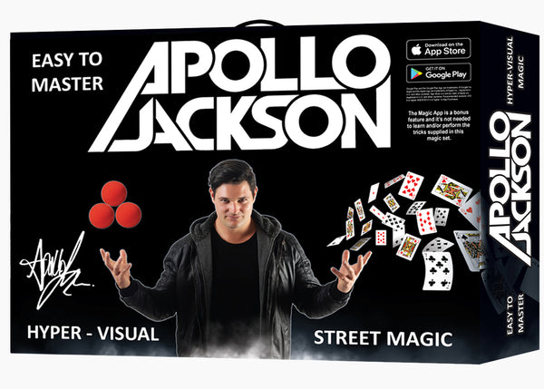 Apollo Jackson Hyper Visual Street Magic Trick Set with over 100 Magic Tricks - Brain Spice