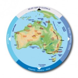 Australasia Map Wheel - Brain Spice