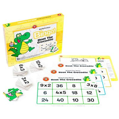 Beat the Crocodile Bingo - Multiplication Game