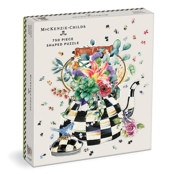 Blooming Kettle Shaped Jigsaw Puzzle - 750 - Brain Spice