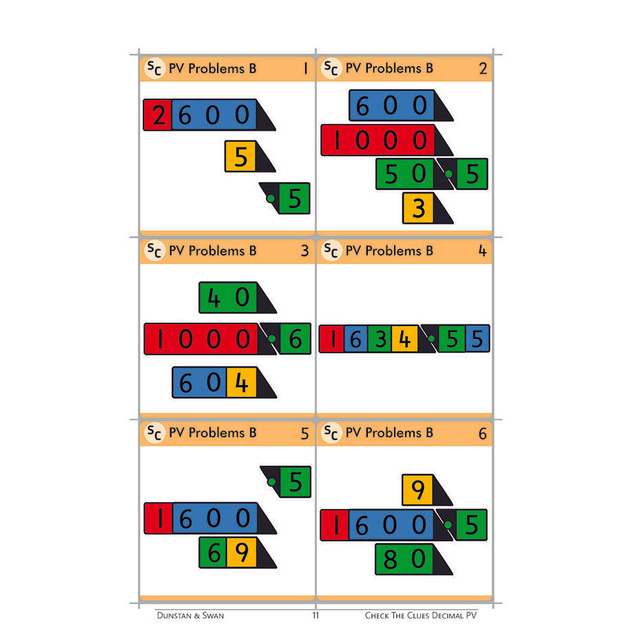 Check the Clues - Place Value - Decimal Numbers - Brain Spice