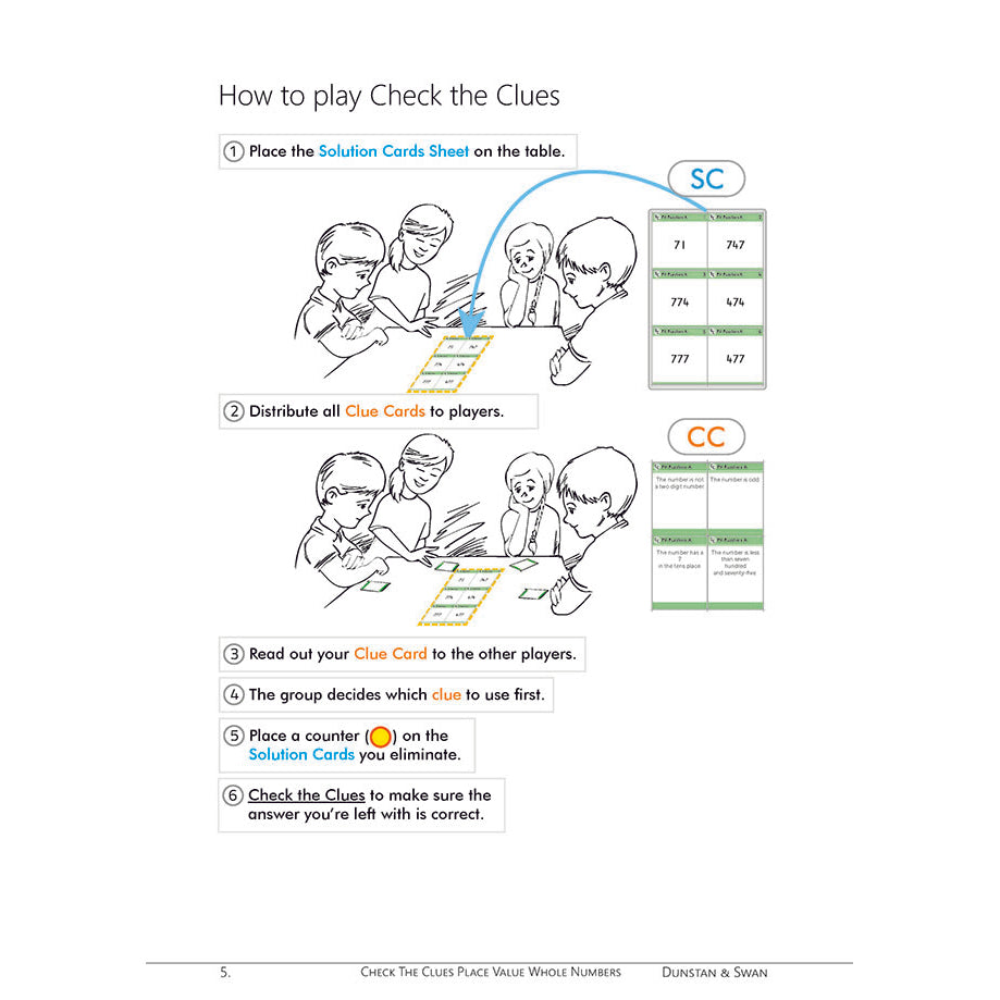 Check the Clues - Place Value - Whole Numbers - Brain Spice