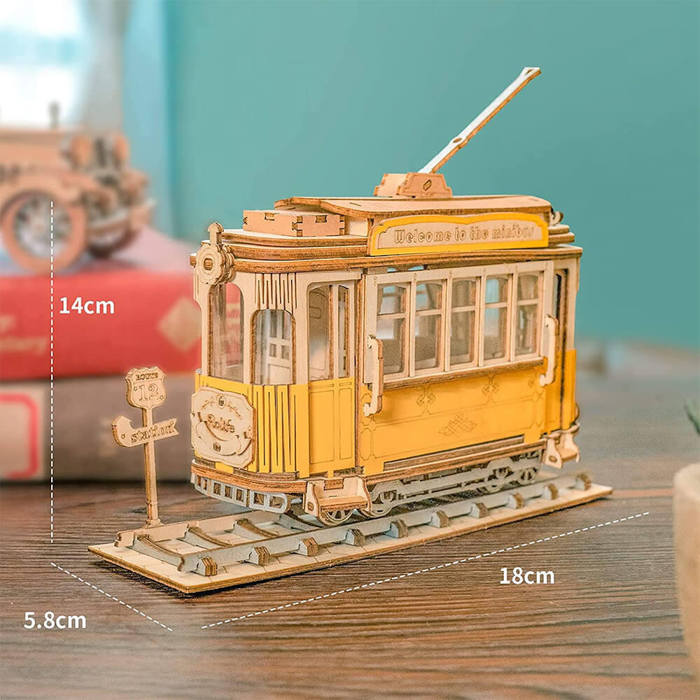 Carriage or Tram - 3D Wooden Model - Brain Spice