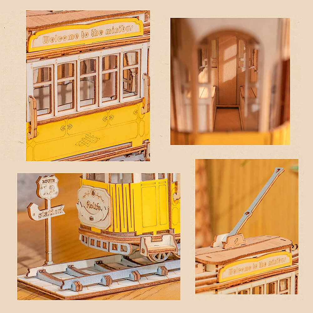 Carriage or Tram - 3D Wooden Model - Brain Spice