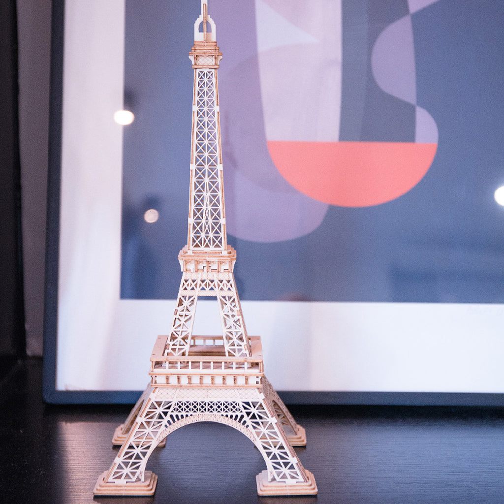 Eiffel Tower - 3D Wooden Model - Brain Spice