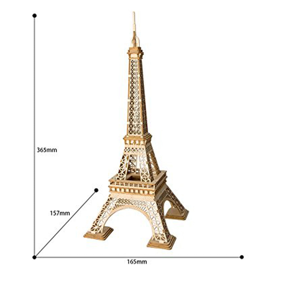 Eiffel Tower - 3D Wooden Model - Brain Spice