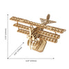 Airplane - 3D Wooden Model - Brain Spice