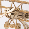 Airplane - 3D Wooden Model - Brain Spice