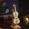 Cello - 3D Wooden Model - Brain Spice