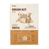 Drum Kit - 3D Wooden Model - Brain Spice