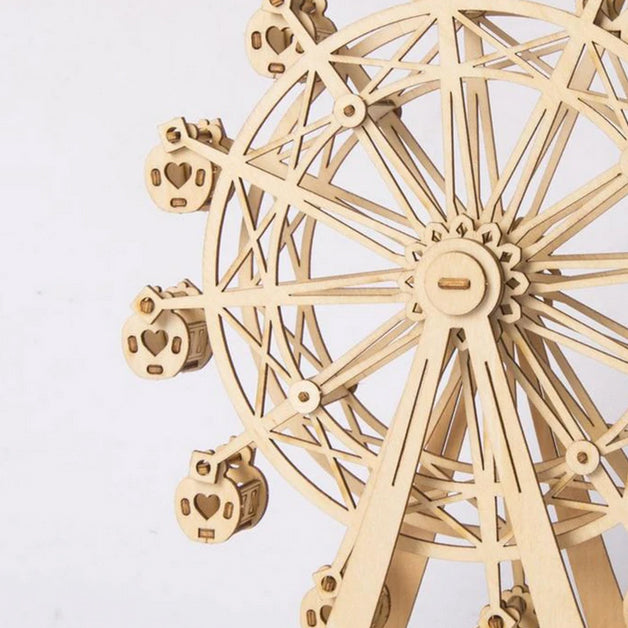 Ferris Wheel - 3D Wooden Model - Brain Spice