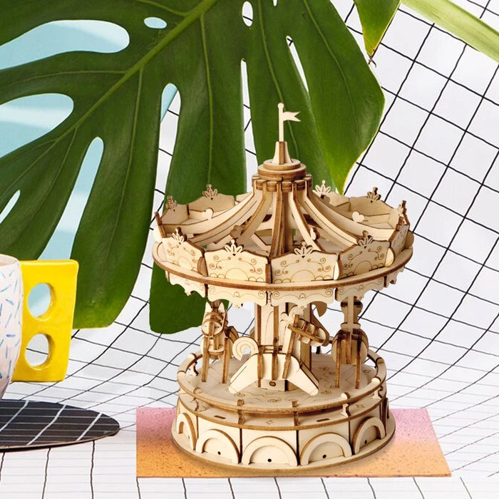 Merry-Go-Round - 3D Wooden Model - Brain Spice