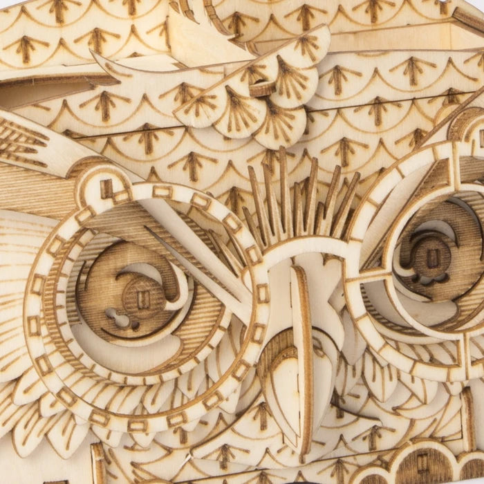 Owl Storage Box - 3D Wooden Model - Brain Spice