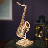 Saxophone - 3D Wooden Model - Brain Spice