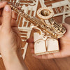 Saxophone - 3D Wooden Model - Brain Spice