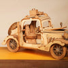Vintage Car - 3D Wooden Model - Brain Spice