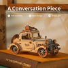 Vintage Car - 3D Wooden Model - Brain Spice