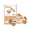 Vintage Car - 3D Wooden Model - Brain Spice