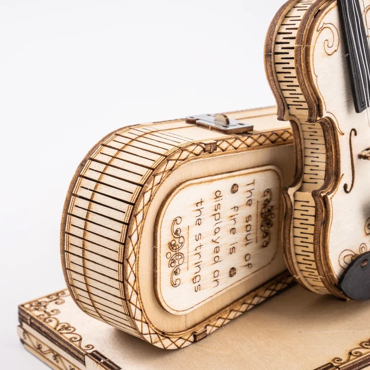 Violin - 3D Wooden Model - Brain Spice