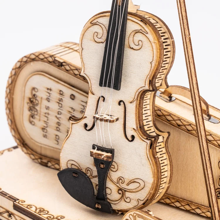 Violin - 3D Wooden Model - Brain Spice